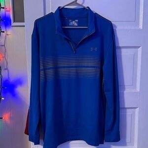 Under Armour Men's Blue Long Sleeve 1/4 Zip Pullover